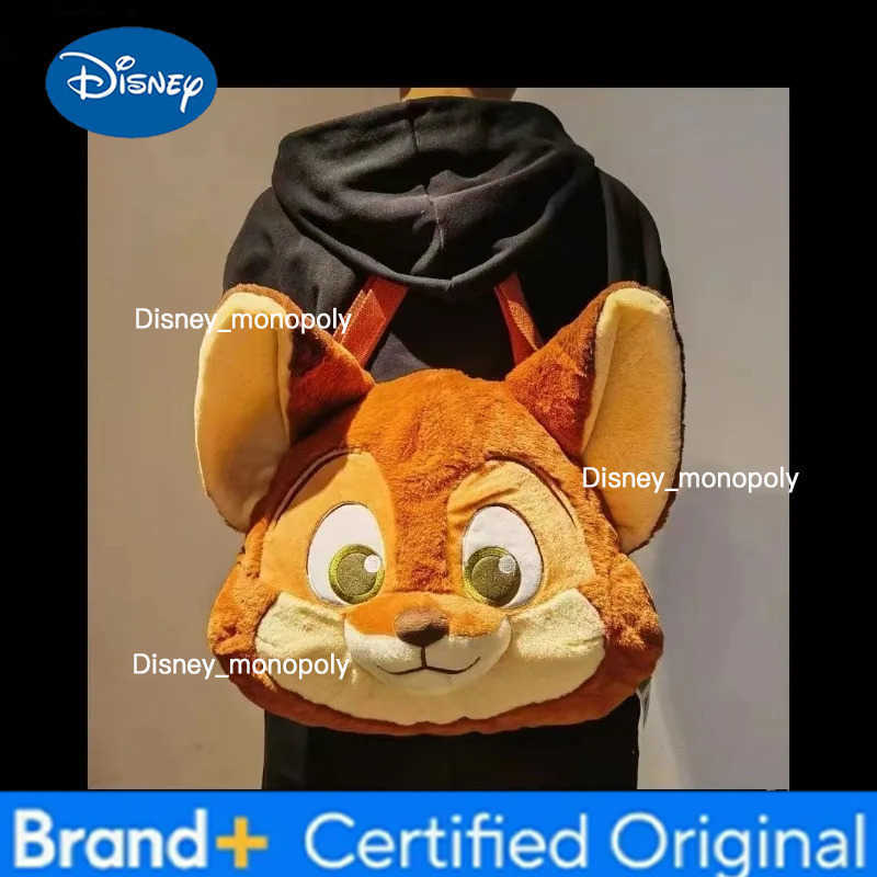 Disney Zootopia Nick Wide Anime Peripheral Cartoon Cute Doll Big Face Plush Bag Girly Heart Large Capacity Messenger Bag Gift H2512251