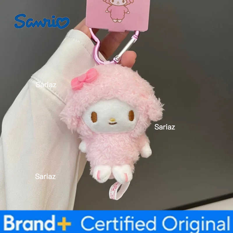 Sanrio Kawaii Sanrios My Sweet Piano Plush doll Keyring Cartoon My Melody Stuffed Toys Pendant cute pink Sheep Piano Keychains Gifts H251225