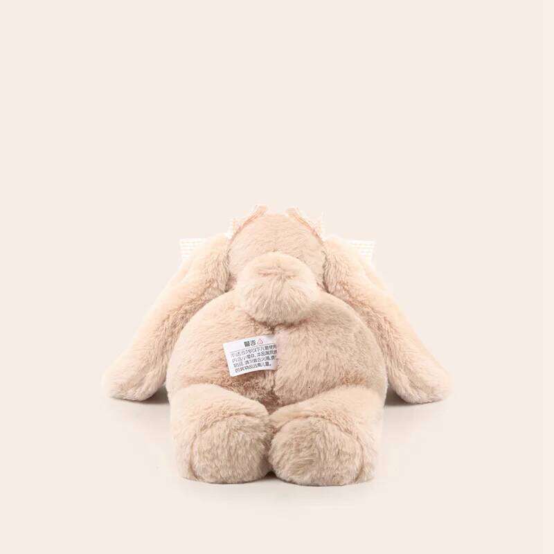 Cute Loppy-Ear Rabbit Plush Pillow - 35cm Super Soft Stuffed Animal, Huggable & Machine Washable Soothing Toy for Kids X251225
