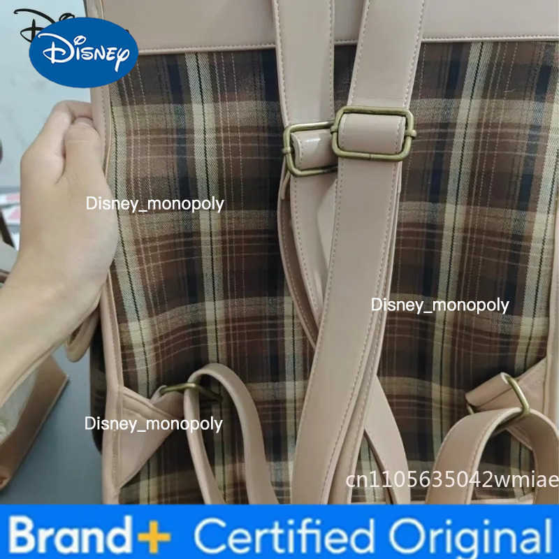 Disney 2026 New Girl Backpack Fashion High Quality Girl Backpack Cartoon Cute Versatile Girl Multi Functional Storage Backpack H251225