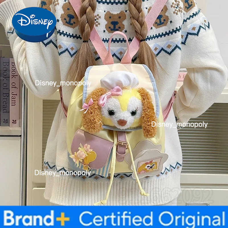 Disney New Womens Backpack Cartoon Cute Doll Womens Backpack Fashion Trendy Girls School Bag Large Capacity High Quality H251225