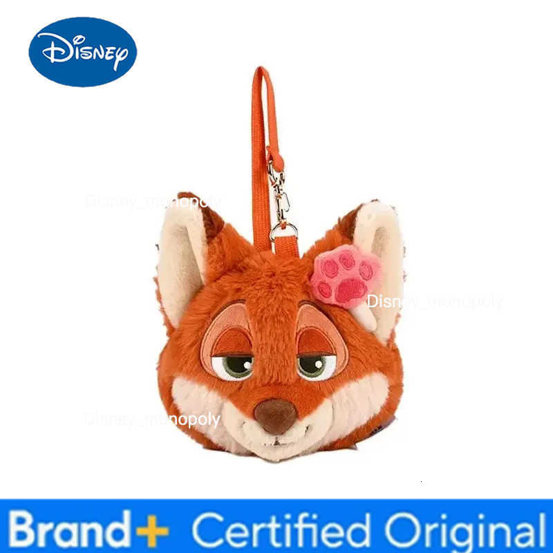 Disney Zootopia Judy Niki Plush Coin Purse Cute Cartoon Doll Pendant Keychain Stuffed Animals Plush Purses Toys Hobbies H251225