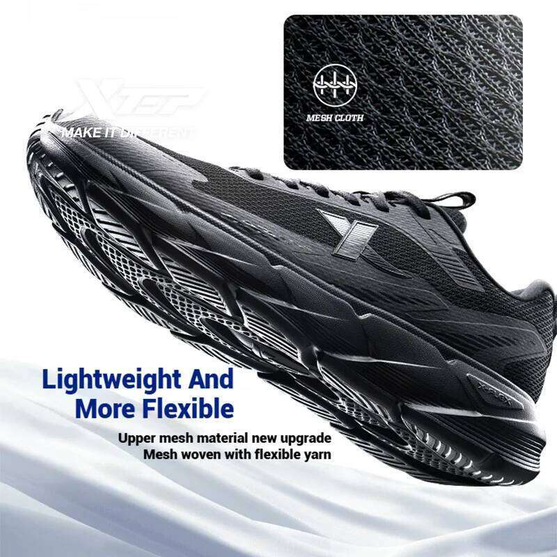 Xtep Light Joy 2 Running Shoes for Men 2025 Spring Balanced Shock-absorbing Non-slip Wear-resistant Sport shoes 875119110018 X251225