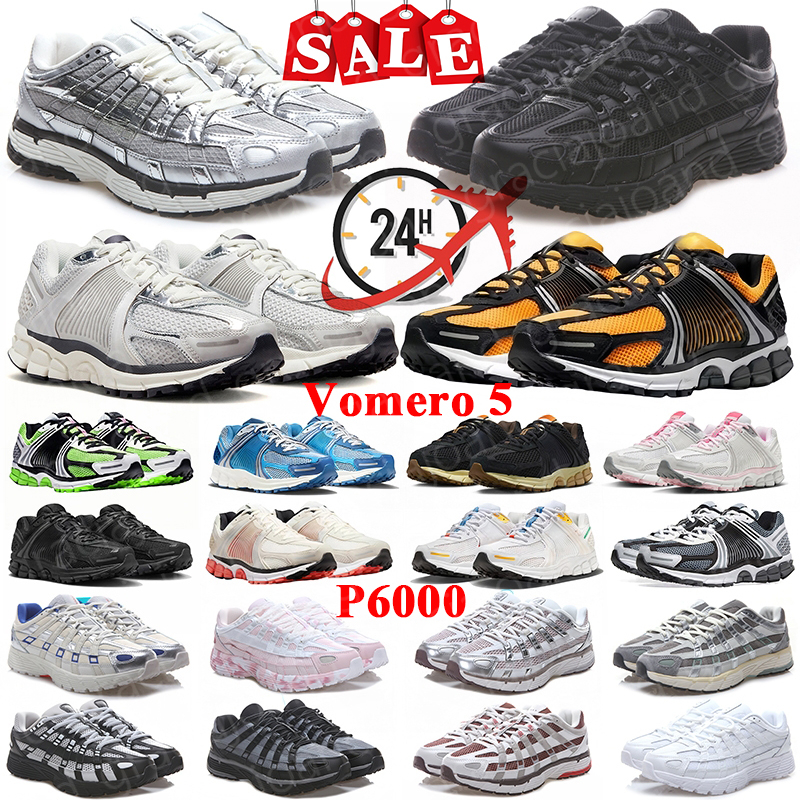 Y2K Retro p6000s Online Sensations Running Shoes Vomero 5 Men Women Sneakers Triple White Black Metallic Silver Chrome Wheat Grass Cool Grey Pink Racer Blue Shoes