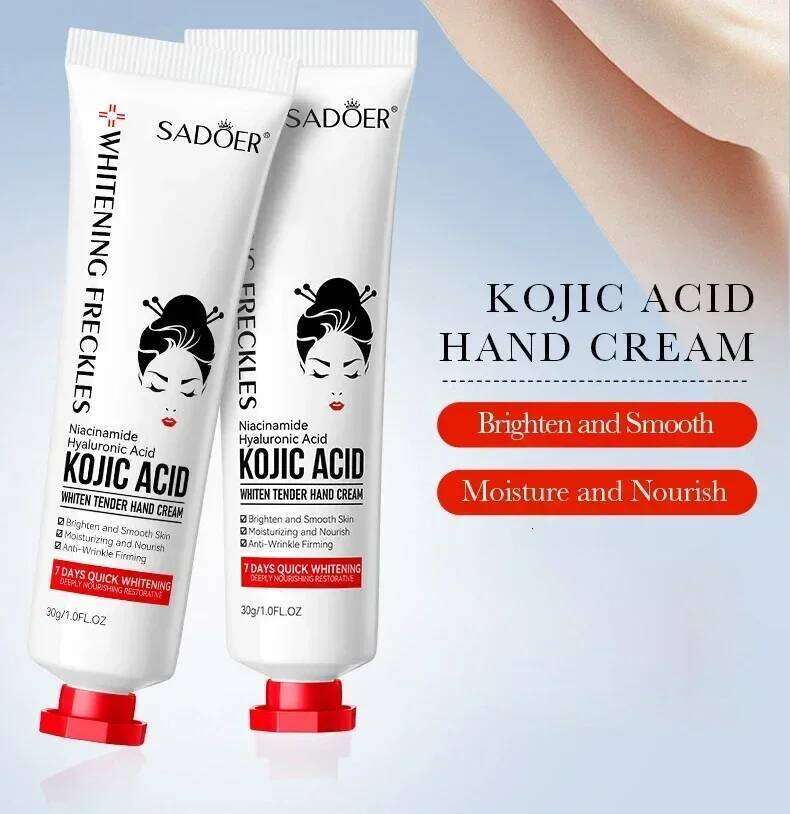 SADOER Kojic Acid Cream Moisturizing Nourishing Brightening Hydrating Hand Creams Beauty Hands Skin Care Products X251225