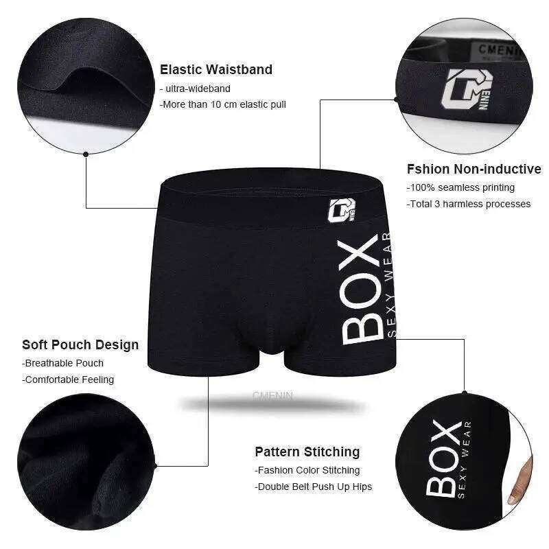 4Pcs/Lot ORLVS Brand Man Underpants Boxershorts Cotton Men Boxers Male Breathable Underwear Men's Panties Soft Boxer OR212 X251225