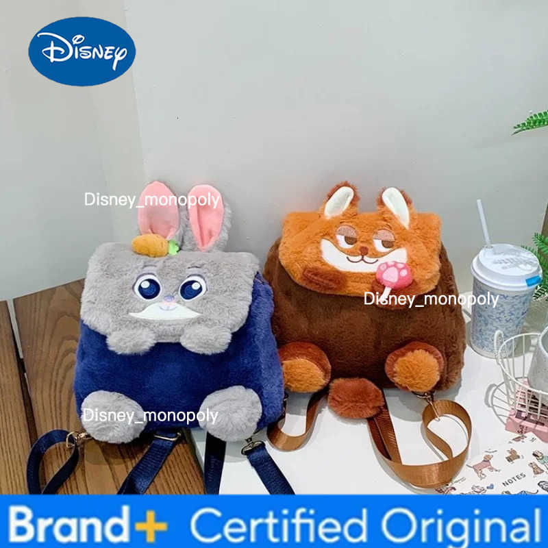 Disney Zootopia Doll Crossbody Bag Cute Cartoon Judy Nick Large Capacity Exquisite Backpack Commuter Bags Casual Fashion Gifts H251225
