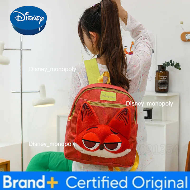 Disney Judy Nick New Childrens Schoolbag Cartoon Cute Doll Student Schoolbag Fashion Trend 3D Childrens Backpack High Quality H251225