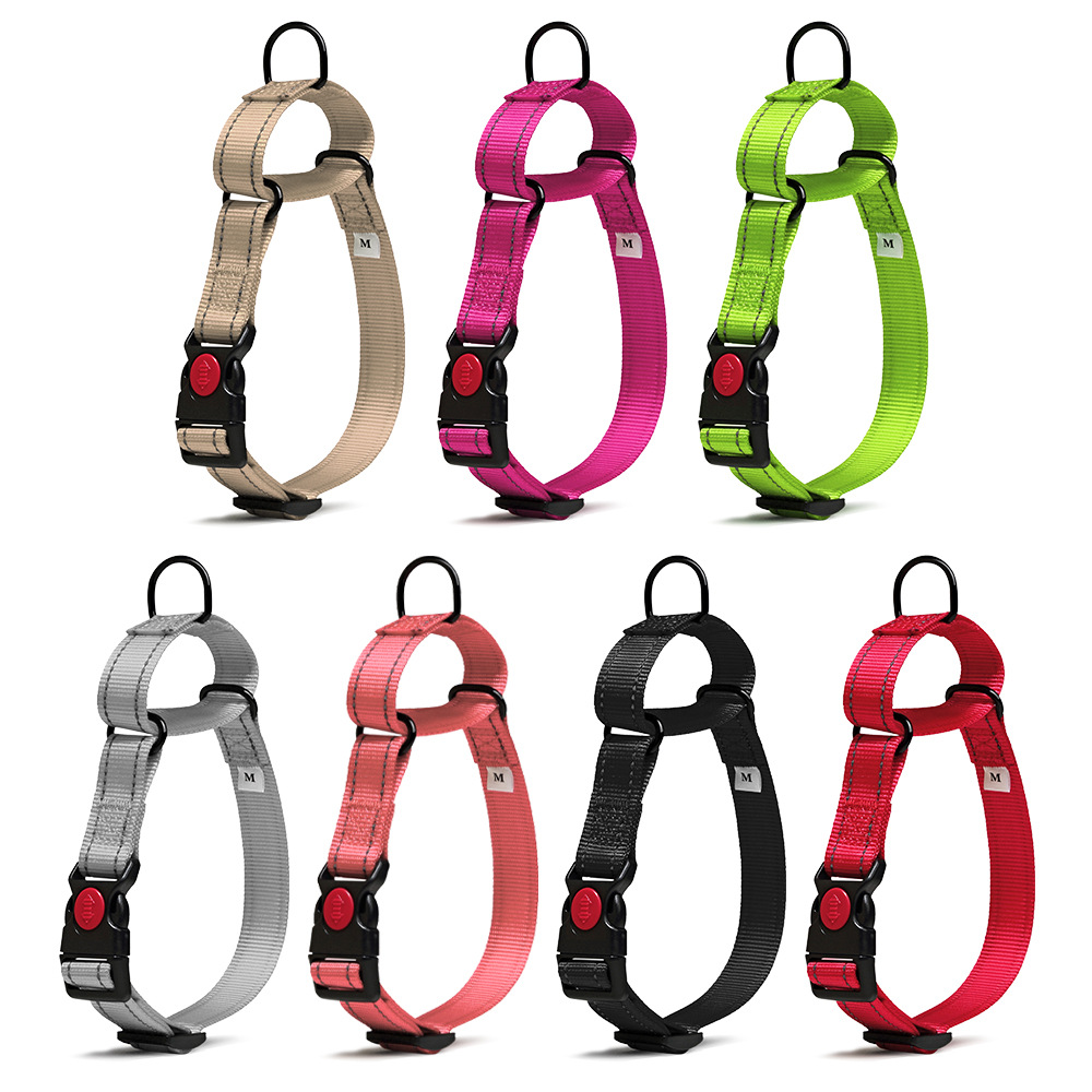 Durable Nylon Dog Collar Reflective Pet Neckband for Small Medium Large Breeds Teddy Golden Retriever Corgi French Bulldog