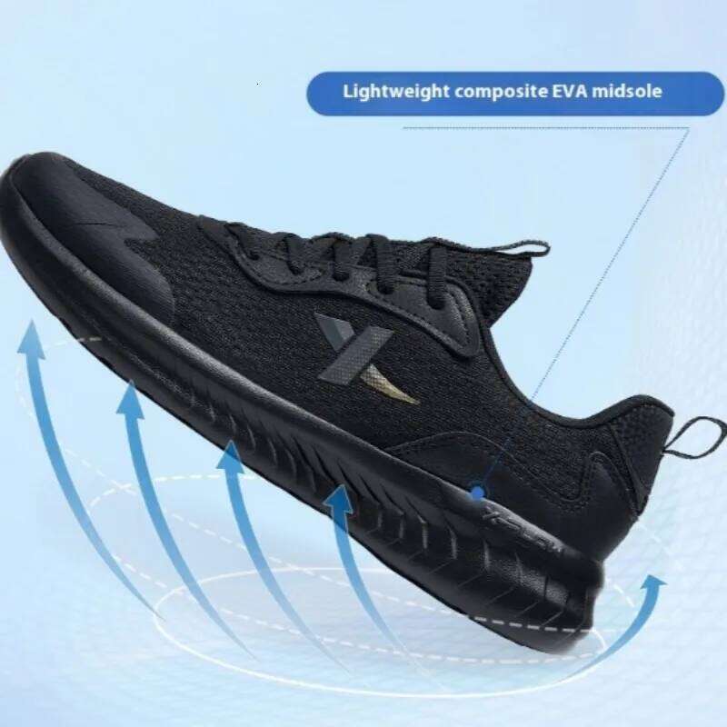 Xtep Running Men Breathable Mesh Shock Absorption Men's Sports Shoes Non-Slip Lightweight Male Sneakers 880119115131 X251225