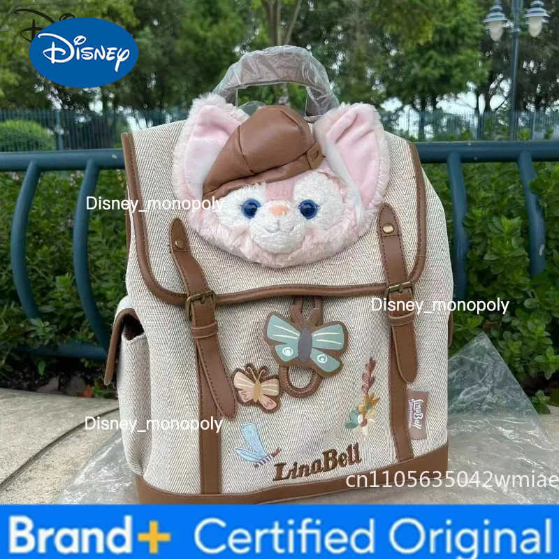 Disney 2026 New Girl Backpack Fashion High Quality Girl Backpack Cartoon Cute Versatile Girl Multi Functional Storage Backpack H251225