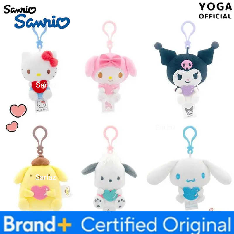 Sanrio Cinnamoroll My Melody Kuromi 95Cm Plush Doll Keychain Anime Cartoon Hello Kitty Couple School Bag Pendant Gift H251225
