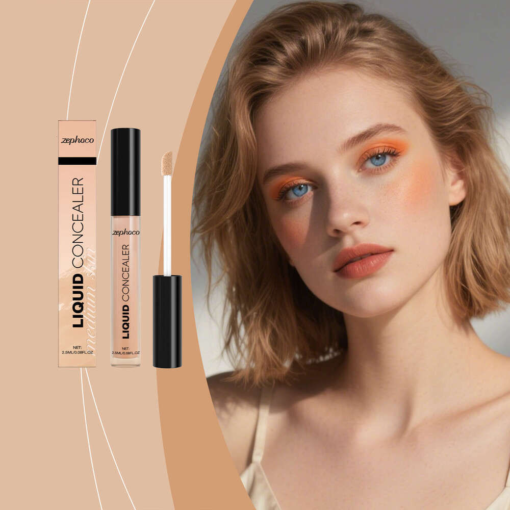 zephoco Long-lasting Concealer Medium Skin Tone Hydrating Delicate Cover Blemishes Dullness Natural Contour Liquid