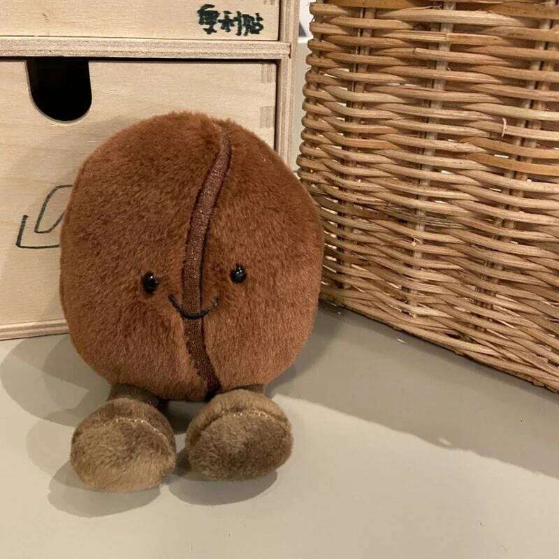 Adorably Bean Plushies Soft Doll Brown Coffee Food With Foot Plush Toy Funny Home Decor Xmas Gifts Girl X251225