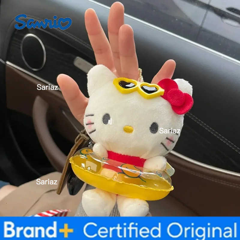 Sanrio Cute Plush Keychain Hello Kitty Bag Hanging Pendant Keyring for Backpack Phone Car Women Xmas Couple Gifts H251225
