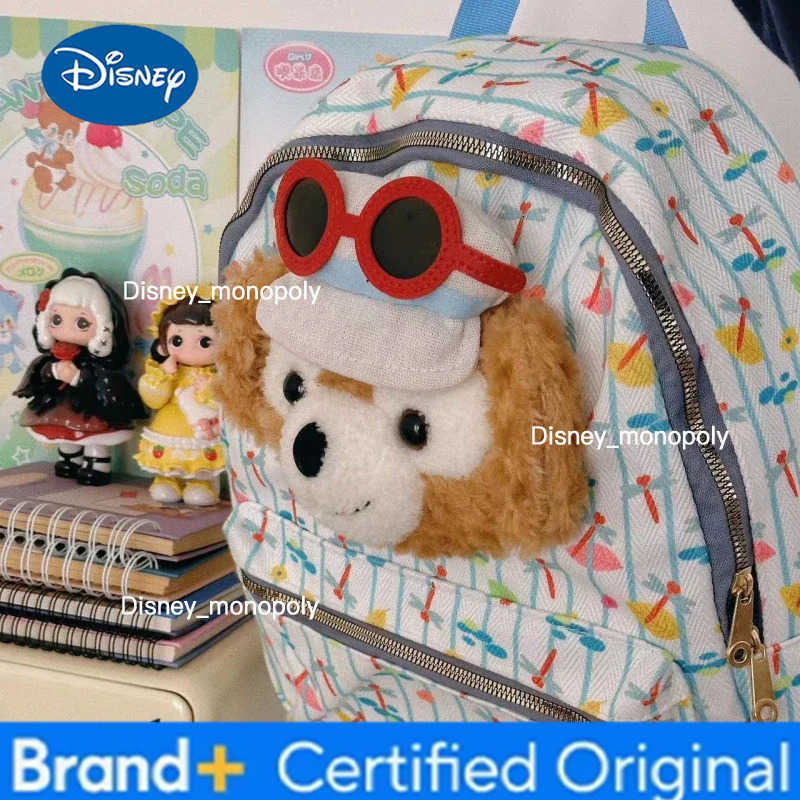 Disney Duffy Shoulder Bag Student Backpack Large Capacity Cartoon Schoolbag Book Stationery Storage Laptop Bag Sweet School Bags H251225