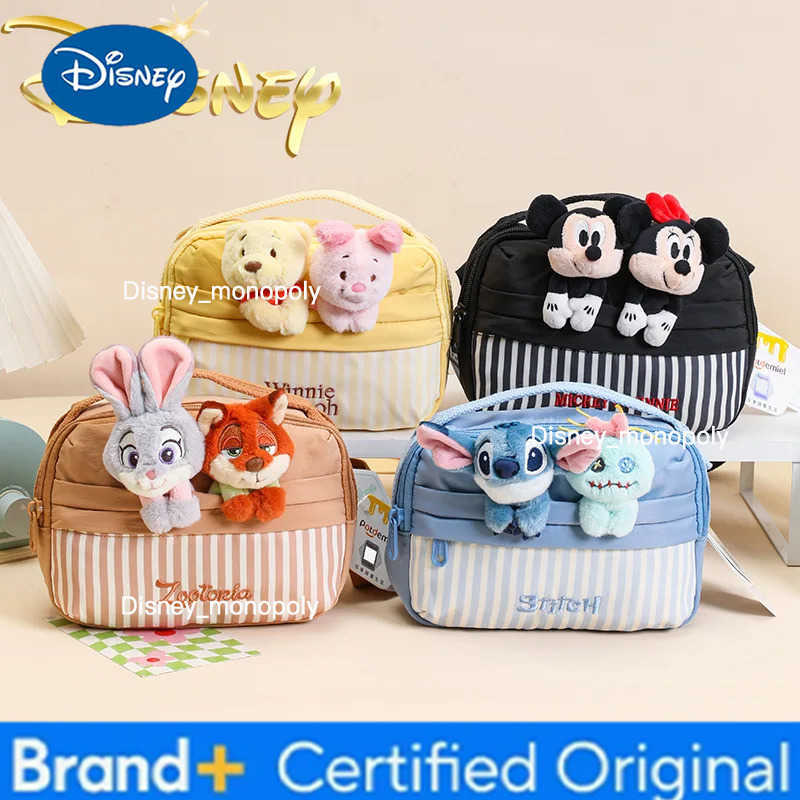 Disney Original New Womens Doll Shoulder Bag Cartoon Cute Plush Womens Shoulder Messenger Bag Mini Womens Bag High Quality H251225