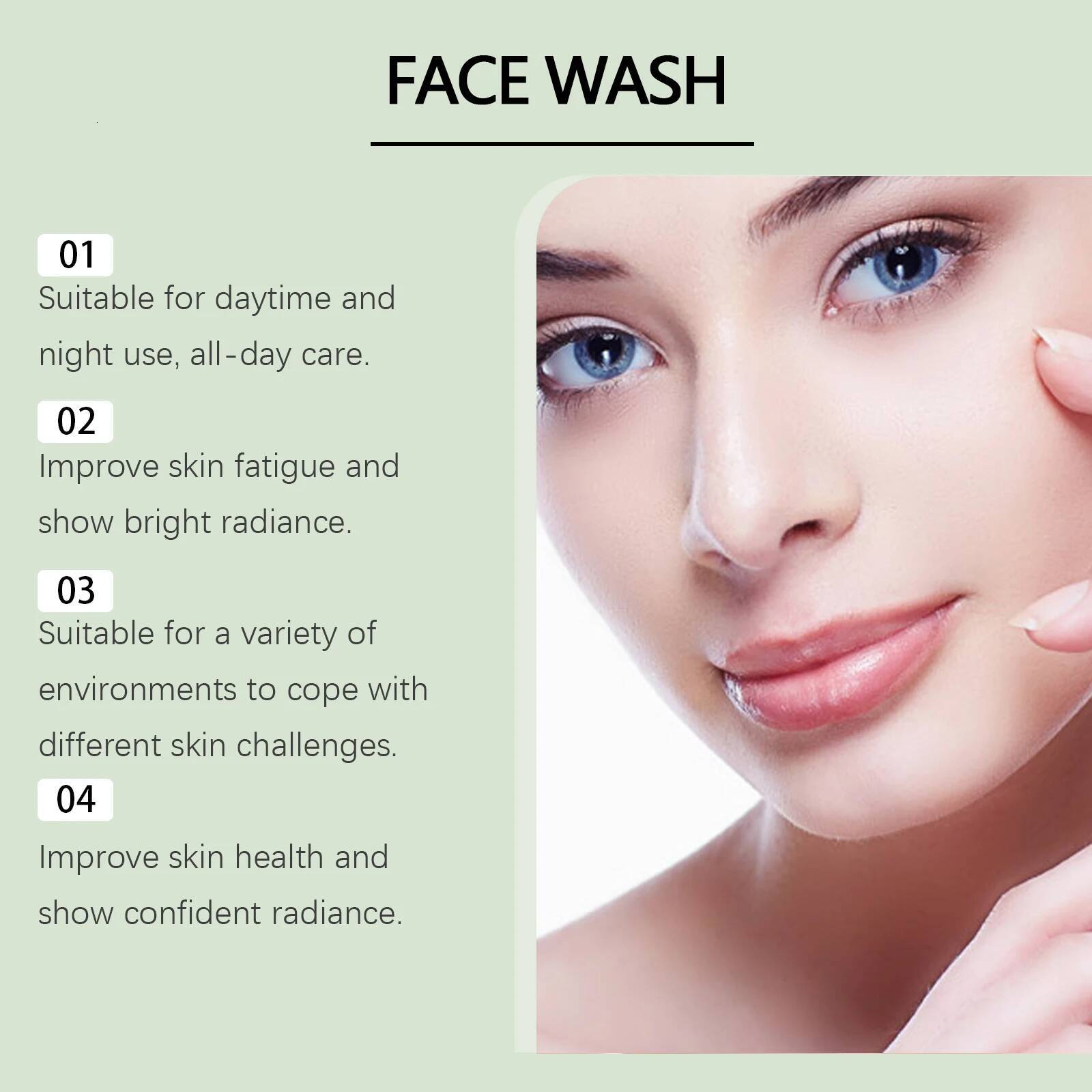 Bestseller Hyaluronic Acid Gel Pore Cleaning & Hydrating Non-Drying Face Wash Exfoliating Moisturizing Formula Facial Cleansing ddmySat