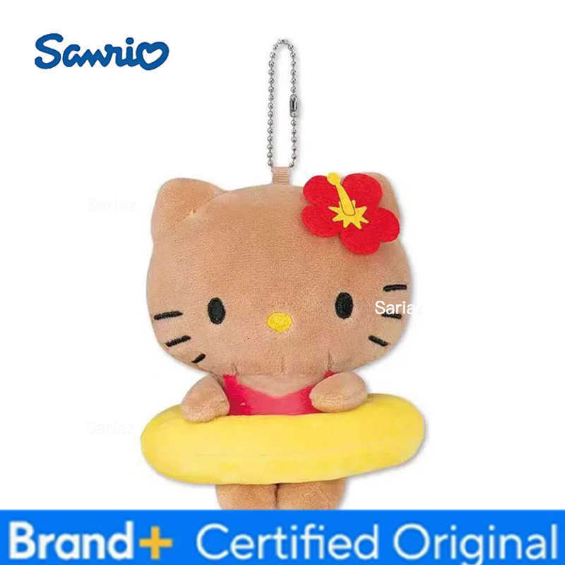 Sanrio Kawaii Cartoon Hello Kitty Mermaid Surfboard Toys Backpack Pendant Charm Fashion Accessories Keychain Girl Birthday Gifts H251225