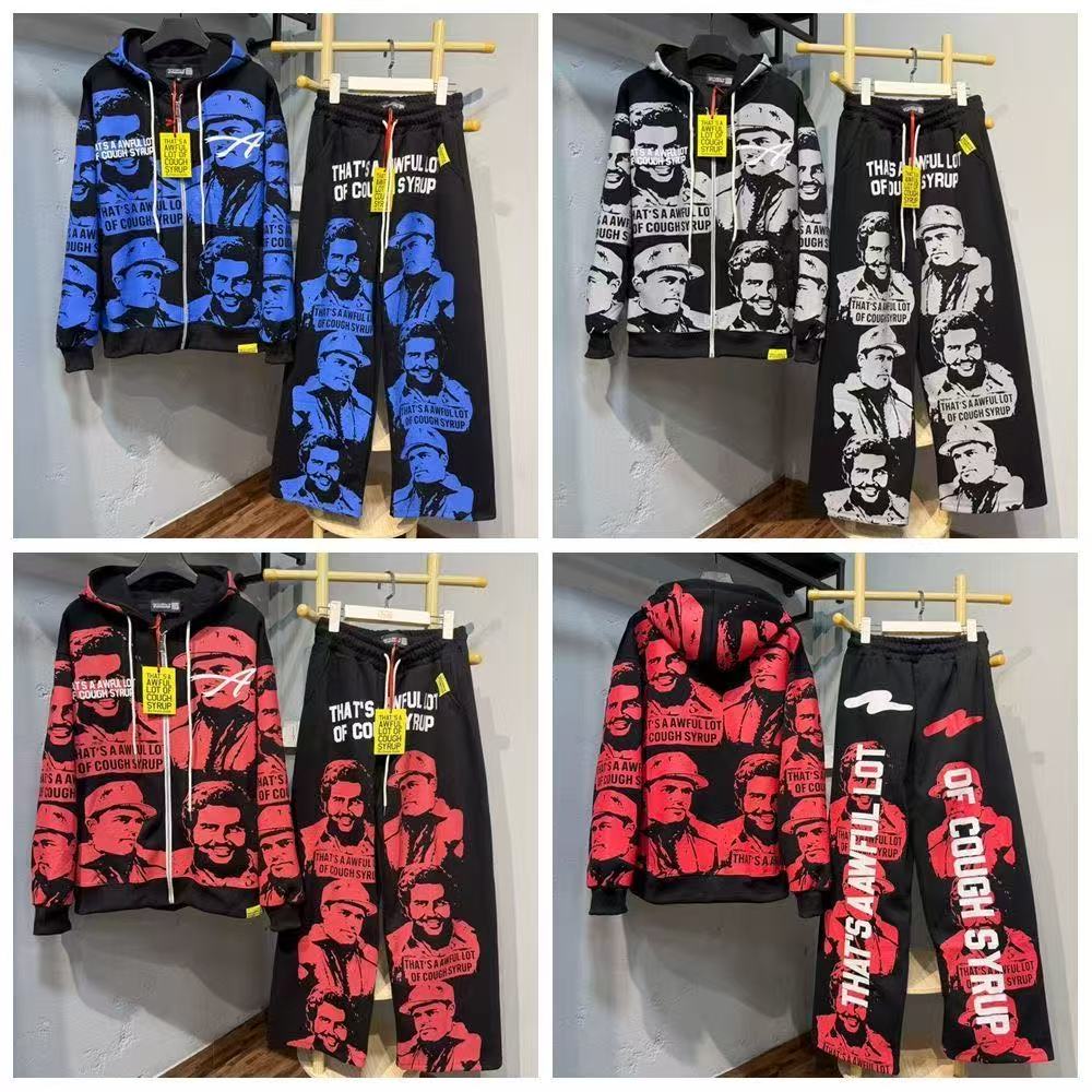 thats a awful lot of caugh syrup hoodie sets designer hoodies pants mens y2k hoodies vintage graphic hoodie fashion streetwear US size S-XL