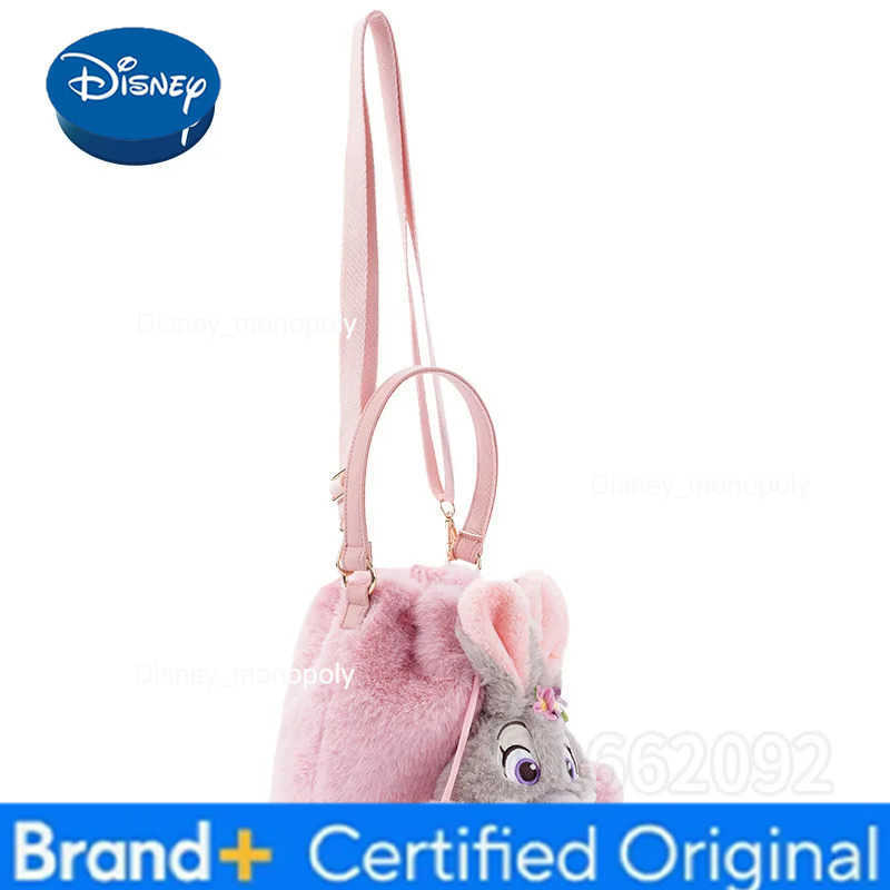 Disney Judy New Plush Womens Handbag Cartoon Cute Womens Plush Shoulder Messenger Bag Fashion Casual Womens Bag High Quality H251225