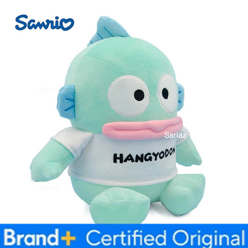 Sanrio Genuine Hangyodon Plush Dolls T-shirts Style Stuffed Pillow Anime Cartoon Hanton Plush Toys Home Decor Kids Birthday Gift H251225