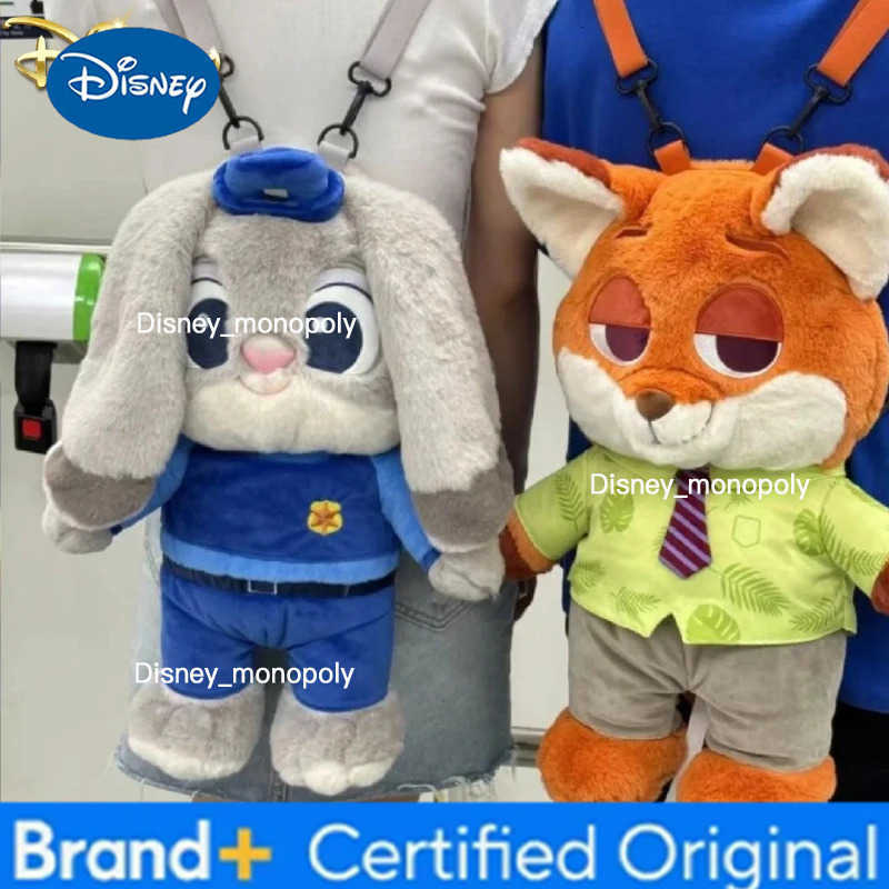 Disney Genuine Cute Kawaii Donald Duck Plush Backpack Doll Winnie The Pooh Judy Nick Lotso Cartoon Figure Bag Anime Peripheral Toy H251225