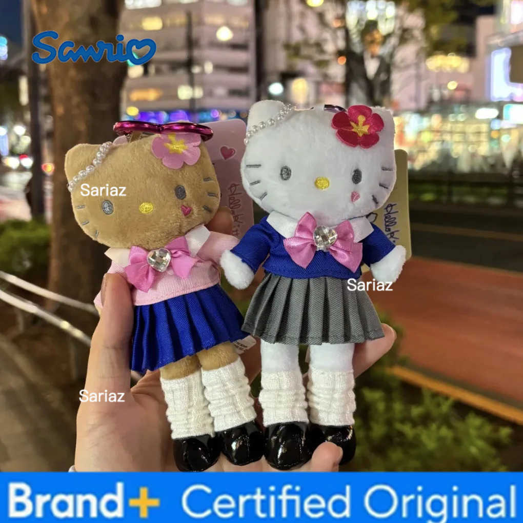 Sanrio New Hot Sales Long Legged Angel JK Uniform Anime Peripherals Hellokitty Pendant Doll Cute Japanese Girl Bag Keychain Gift H251225