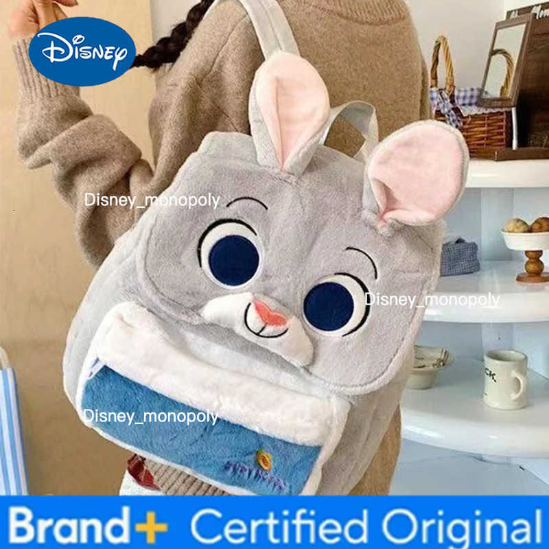 Disney Zootopia plush backpack Nick Wilde Judith Laverne Hopps Large Capacity Schoolbag Commuter Backpack Christmas gift H251225