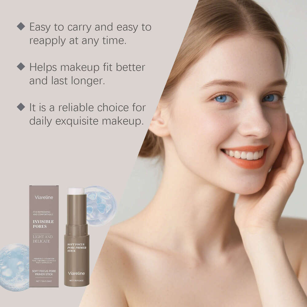 Viareline Pore Invisible Moisturizing Skin Brightening Bare Face Concealer Clear Hydrating Isolation Stick