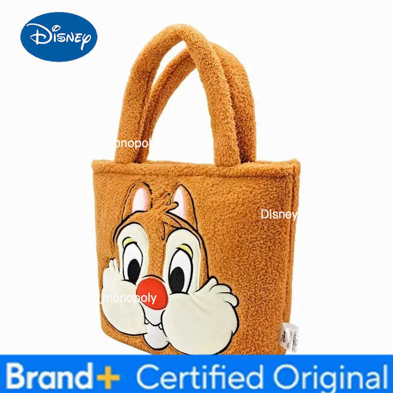Disney Chip Dale Women Bags Plush Wallets Cartoon Cards Keys Purse Crossbody Shoulder Strap Handbag Female Storage Bags Gift H251225