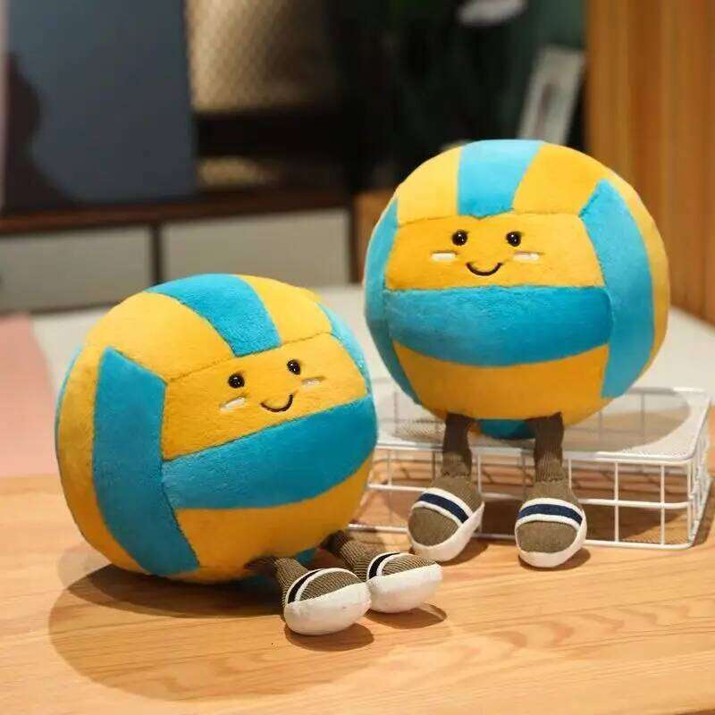 26CM New Volleyball Plush Toy Handmade Cartoon Anime Cute Pillow Cushion Home Children's Birthday Gift Doll X251225