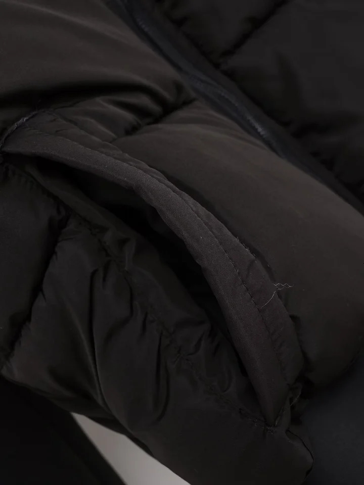 UNIZERA autumn womens casual fashion slim stretch fabric splicing cotton coat warm hooded 251225