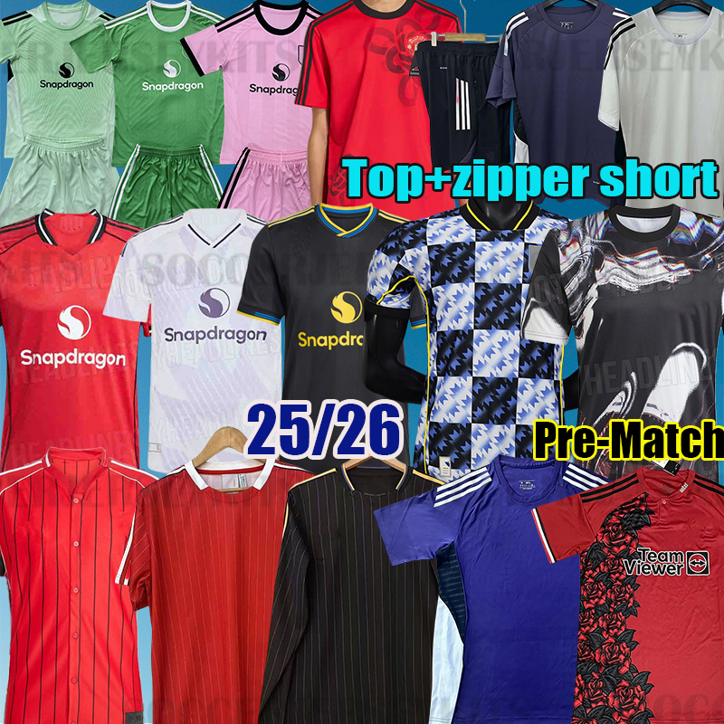 ManUnited 25 26 manchesteeer unitedsoccer jerseys Manchest er United RASHFORD MAINOO 2026 football shirt B. FERNANDES men player MUTDES Stone Roses unitedjersey