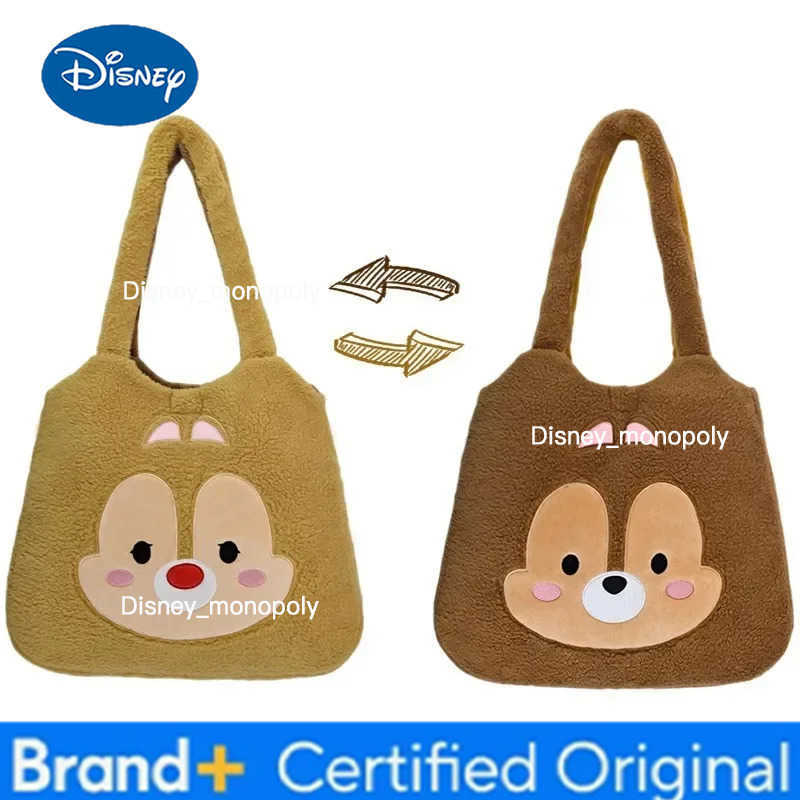 Disney Chip Dale Women Bags Plush Wallets Cartoon Cards Keys Purse Crossbody Shoulder Strap Handbag Female Storage Bags Gift H251225