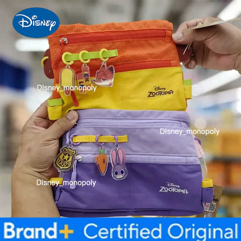 Disney 2025 New Zootopia Judith Nick Backpack/Small Crossbody Waist Bag/Small Wallet Cute Cartoon Bag Suitable for Girls Festival Gift H251225