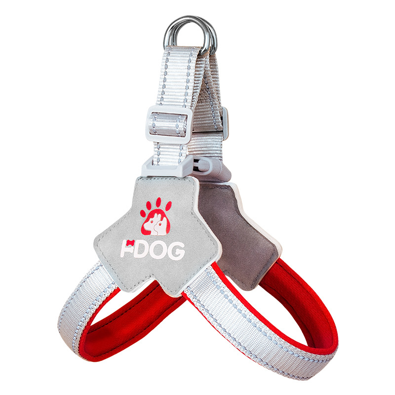 Breathable No Pull Dog Harness with Leash Reflective Adjustable Vest for Large Dogs Comfortable Outdoor Walking