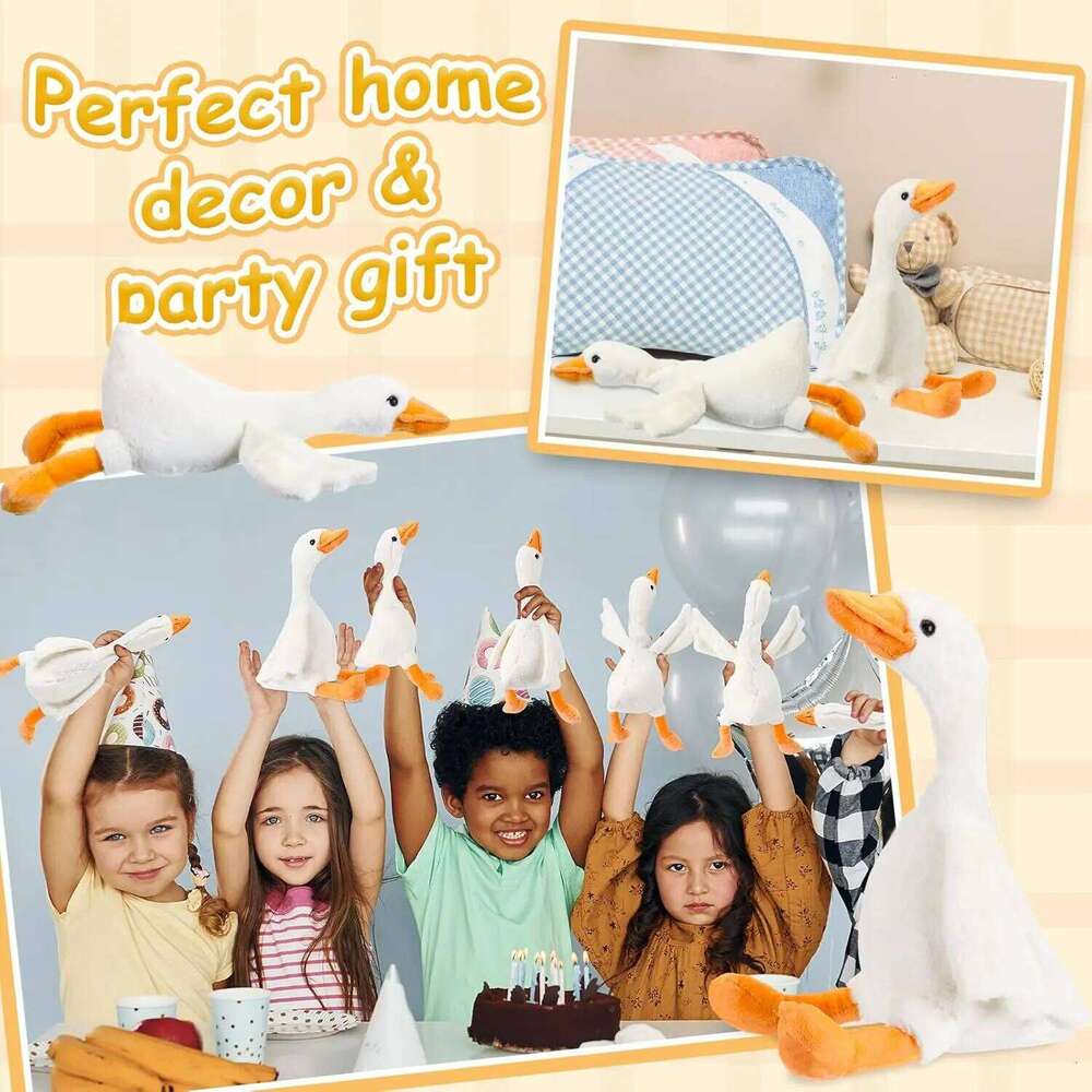 6/16PCS One Silly Goose Favors Stuffed Animal Plush Toy Baby Shower Birthday Party Gifts Size:25CM X251225