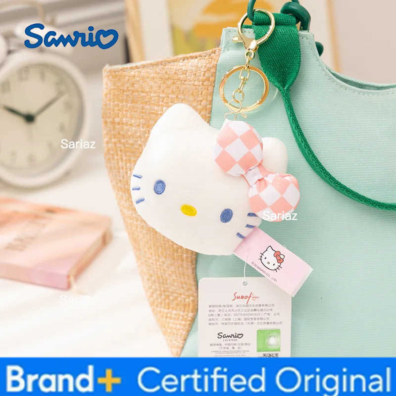 Sanrio Kawaii Hello Kitty Kuromi Plush Doll Toys Pendant Cute Plush Keychain Bag Pendant Christmas Gifts12CM H251225