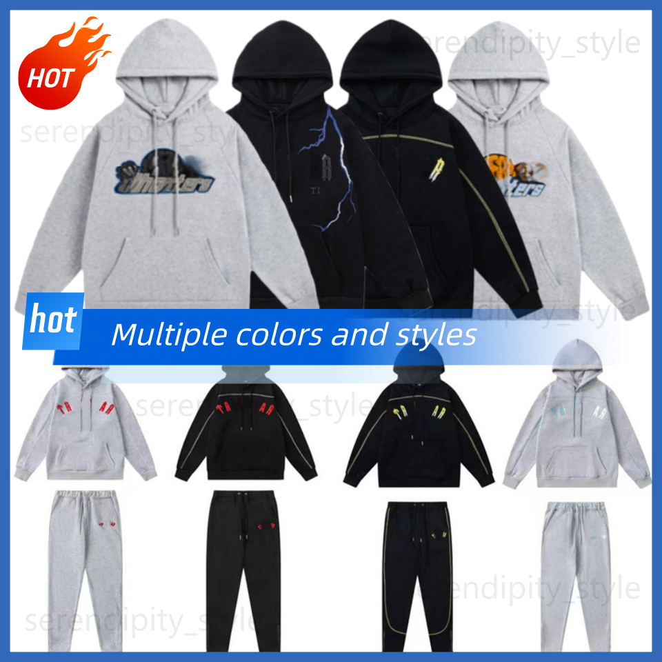 trapstarily tracksuits mens designer hoodie graphic pullover jumpers winter jacket letter long sleeve sweatshirt sweatpants designer coat hoodies for men women