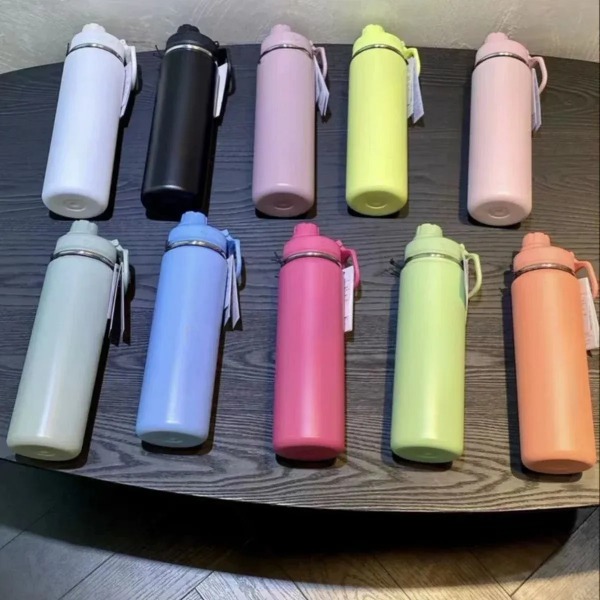 Water Bottles Llu Insulated Cup Portable Leakproof Outdoor Cups Sport Gym Vacuum Stainless Steel Pure Titanium