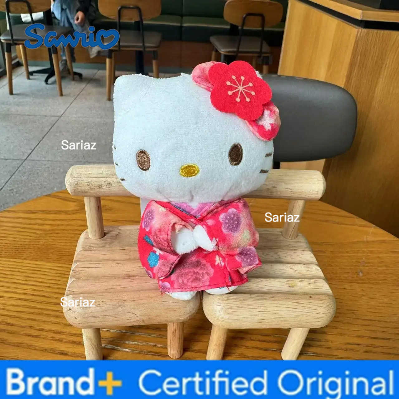 Sanrio 10cm Hello Kitty Japanese Style Kimono Plush Doll Toy Keychain Kawaii Cartoon Kt Cat Backpack Charm Decoration Gifts H251225