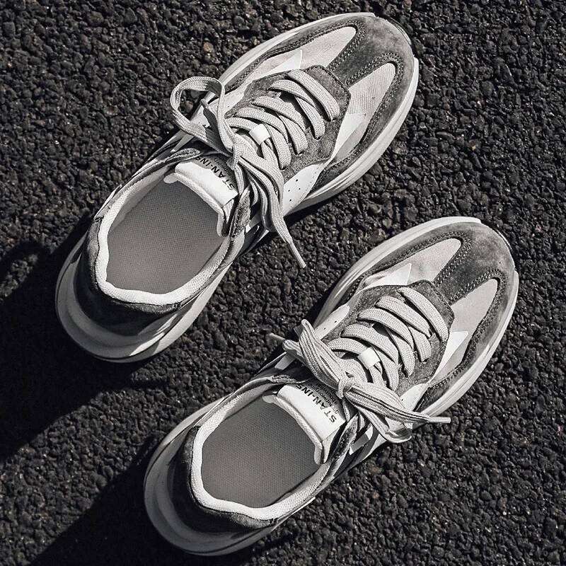 Spring Autumn New Trendy Retro Travel Casual Thick Soled Wear Resistant Outdoor Sneakers Anti Slip Comfort Running Shoes X251225