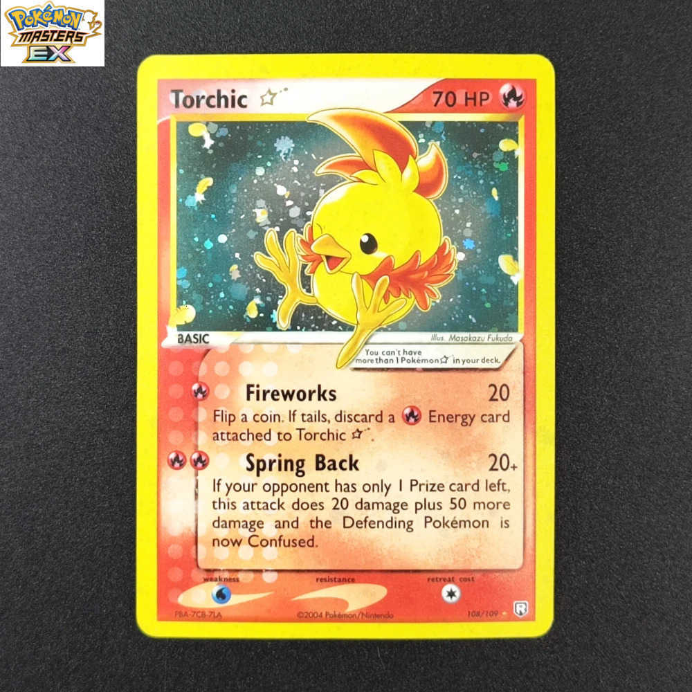 DIY Proxy PTCG English Umbreon Charizard Rayquaza Lugia Mewtwo Pikachu Torchic Espeon Gold Star Hobby Collection Flash Card Toy L251225G2JQ