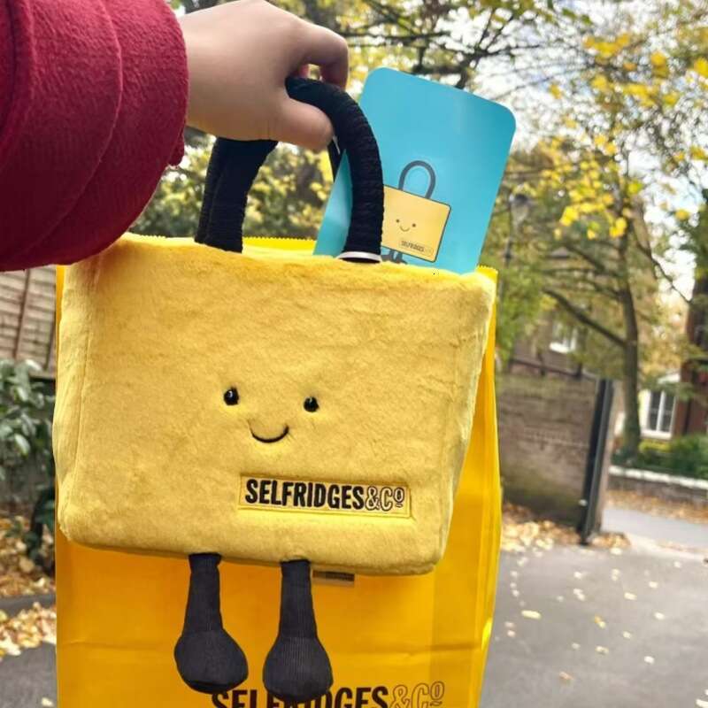 2025 New Plush Cute Cartoon Handbag Versatile Commuter Large Capacity Student Tote Bag