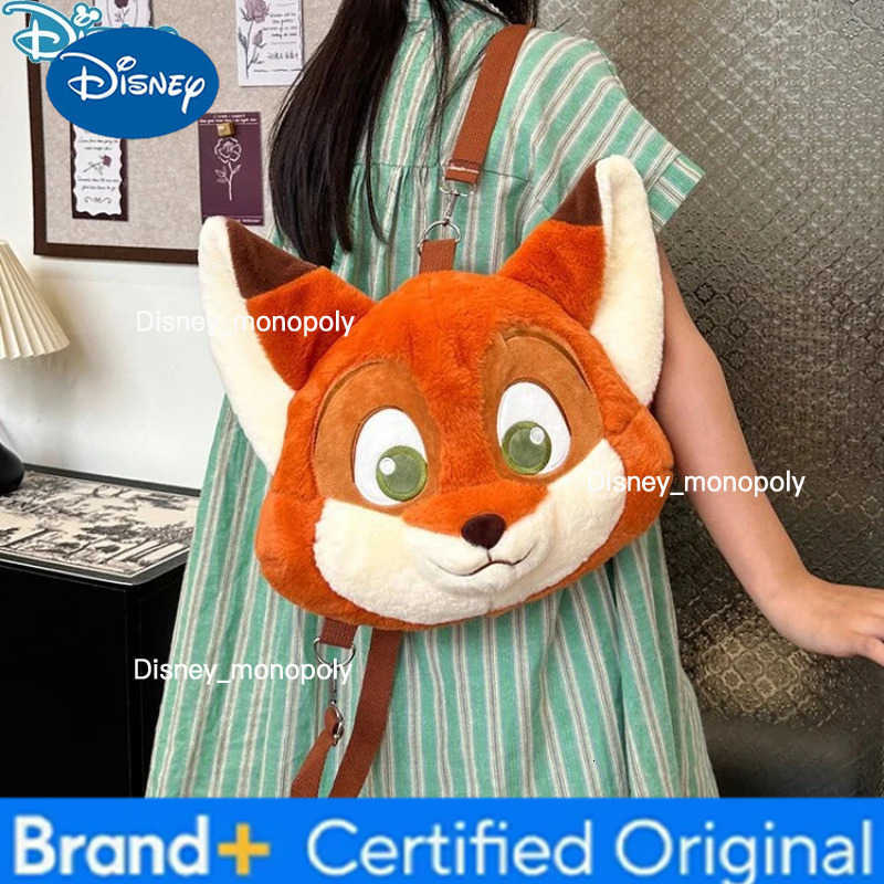 Disney Hot Sales Zootopia Backpack Kawaii Anime Cute Fox Nick Creative Fashion Large Capacity Storage Shoulder Bag Holiday Gift H251225