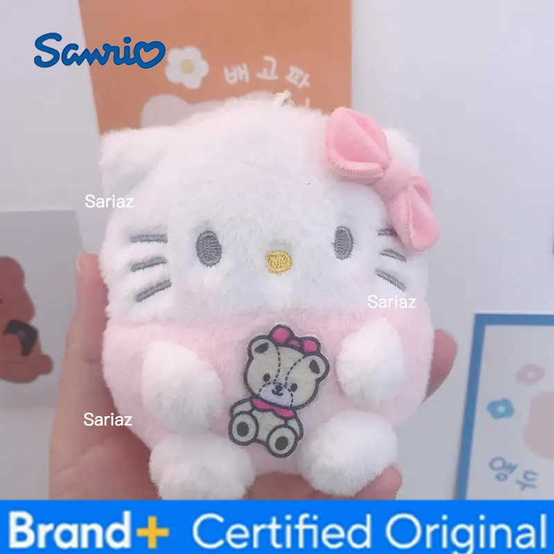 Sanrio Hello Kitty Keychain Anime Kawaii Pendant Girl Toy Decorate School Bag Pendant Doll Portable Pp Cotton Cartoon Gift H251225