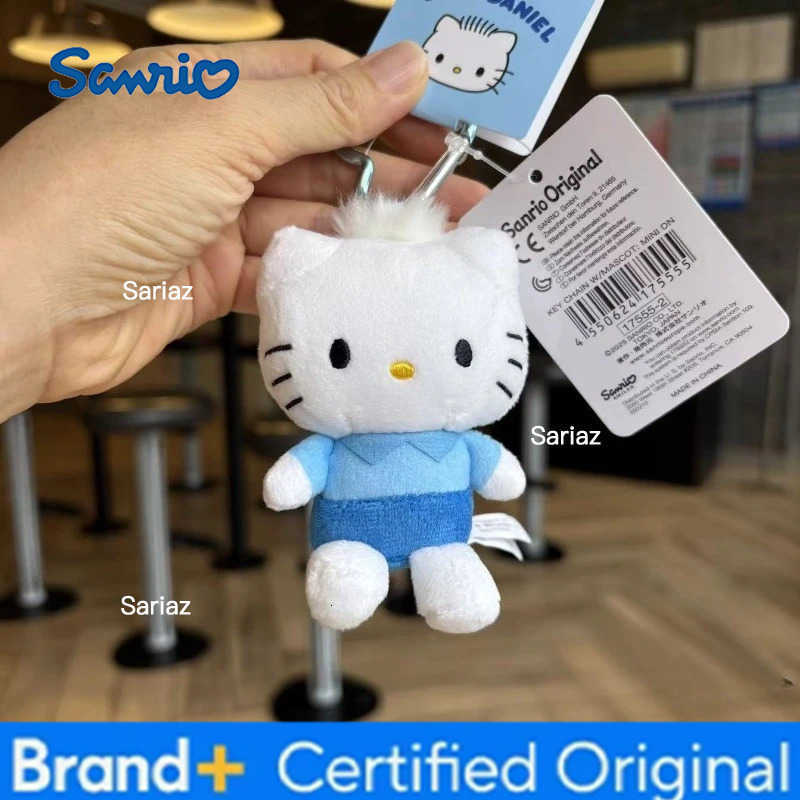 Sanrio 2025hot Plush Doll Keychain Love Knot Hello Kitty Daniel Sugarbunnies Mascot Usahana Chococat Keyring Bag Pendant Toy Doll gift H251225