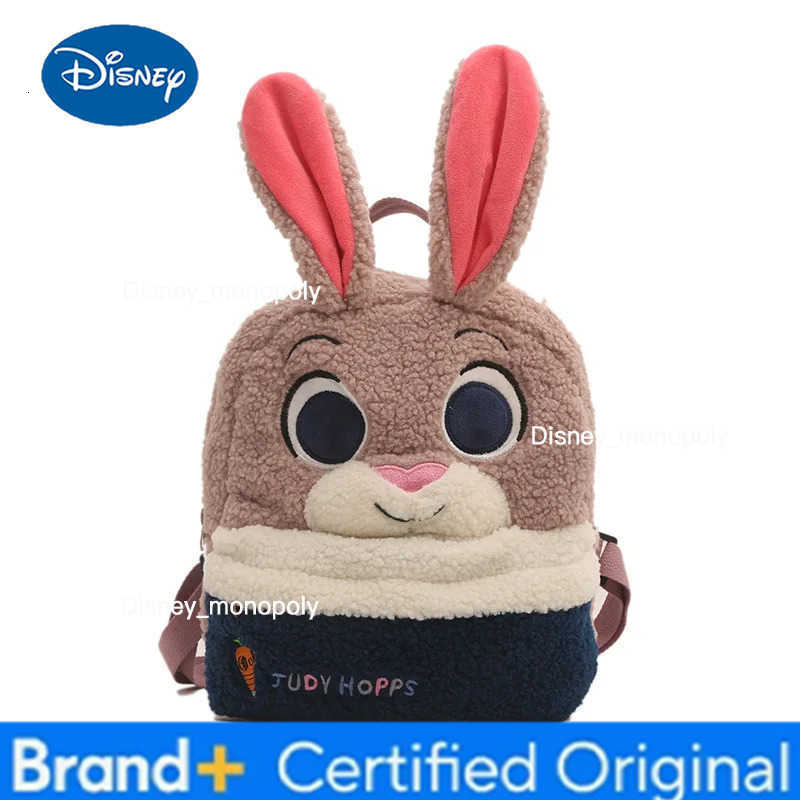 Disney Zootopia Judy Nick Plush School Bag Furry Shoulder Bag Leisure Handbag Girl Cute Fluffy Satchel Tote Travel Backpack Gift H251225
