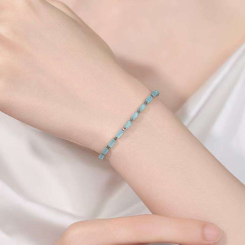 Crystal Zircon Bracelet Bracelet Women Luxury Blue Bracelet Colorful Fashion Jewelry